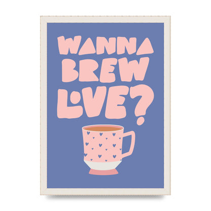 Brewing Love in Shades of Blue and Pink