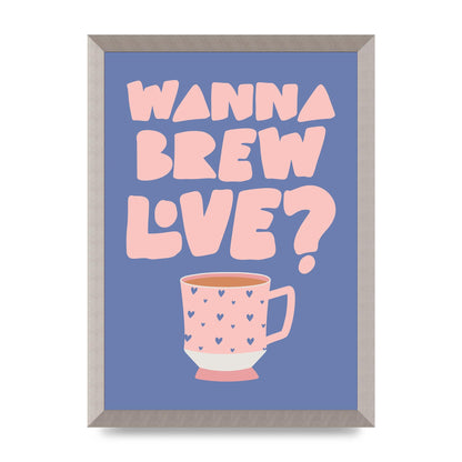 Brewing Love in Shades of Blue and Pink