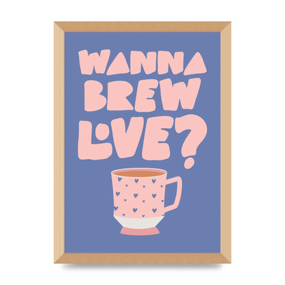 Brewing Love in Shades of Blue and Pink