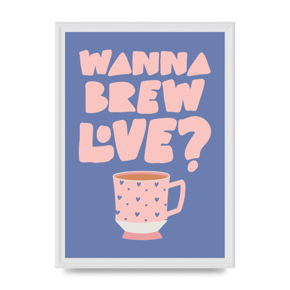 Brewing Love in Shades of Blue and Pink