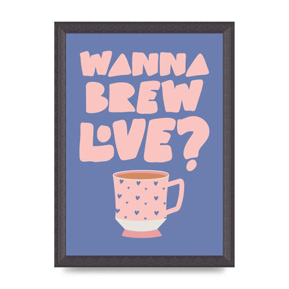 Brewing Love in Shades of Blue and Pink