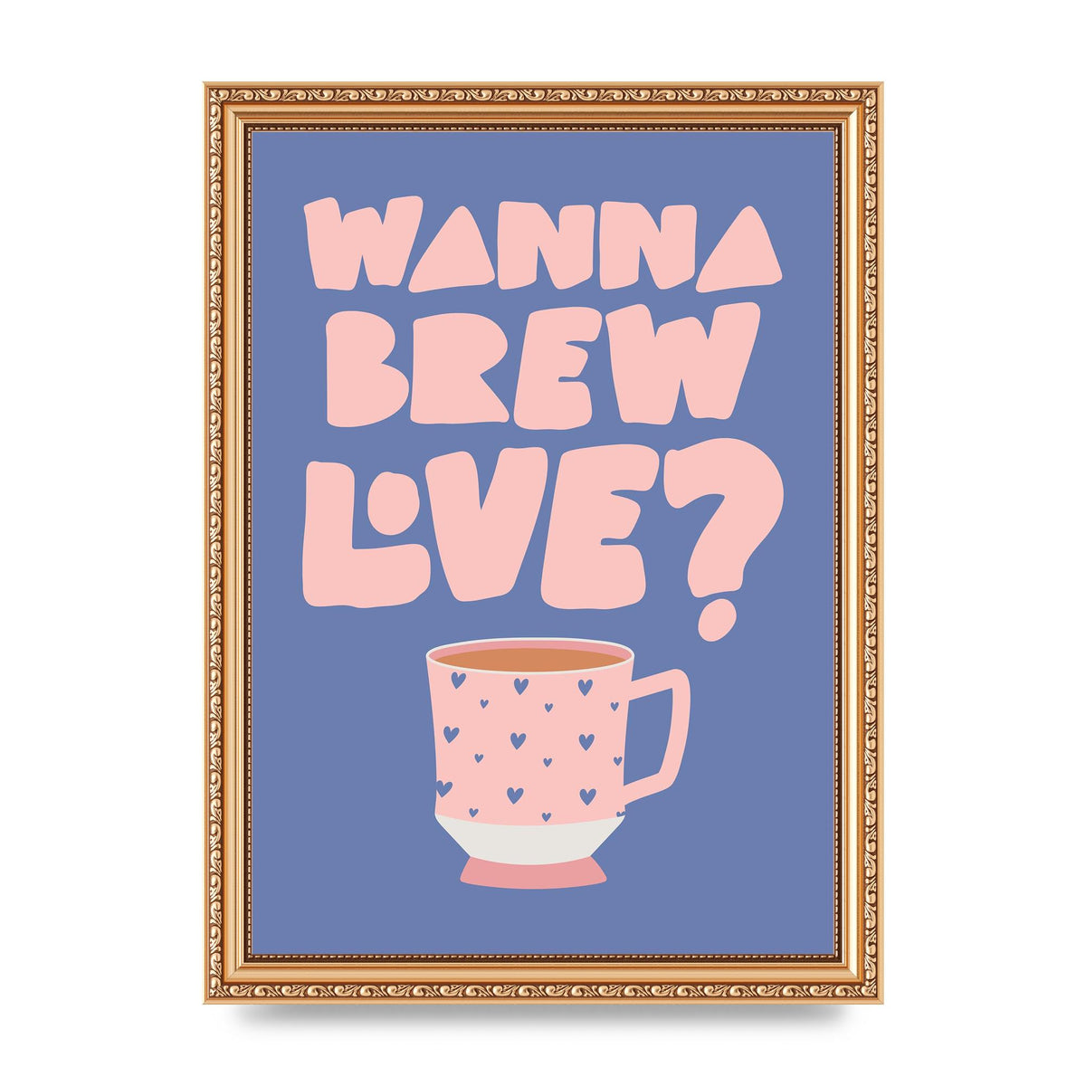Brewing Love in Shades of Blue and Pink