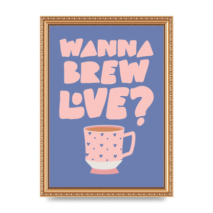 Brewing Love in Shades of Blue and Pink