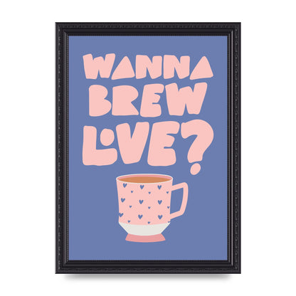 Brewing Love in Shades of Blue and Pink