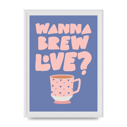 Brewing Love in Shades of Blue and Pink