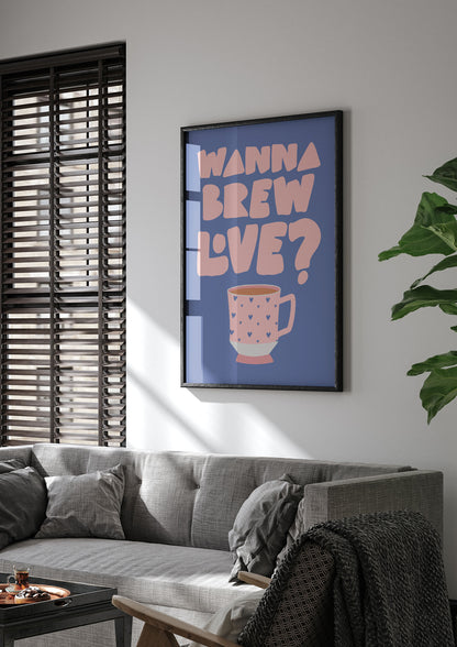 Brewing Love in Shades of Blue and Pink