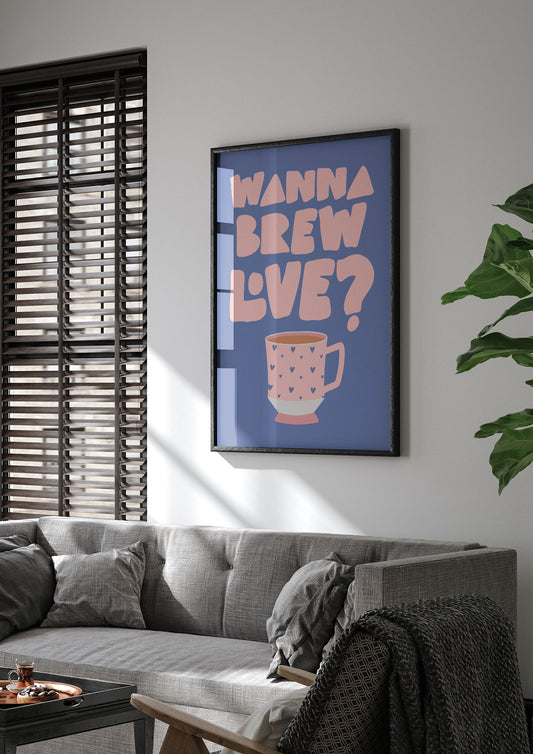 Brewing Love in Shades of Blue and Pink