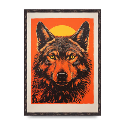 Wolfs Mystery on Orange Risograph