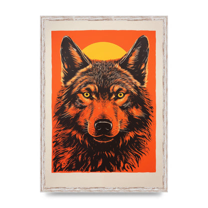 Wolfs Mystery on Orange Risograph
