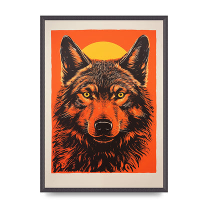 Wolfs Mystery on Orange Risograph