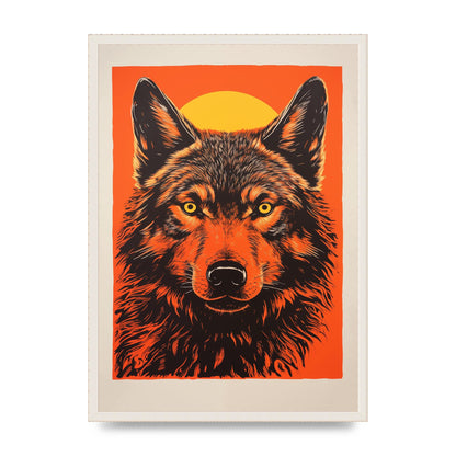 Wolfs Mystery on Orange Risograph