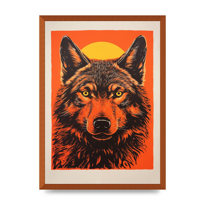 Wolfs Mystery on Orange Risograph