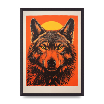 Wolfs Mystery on Orange Risograph