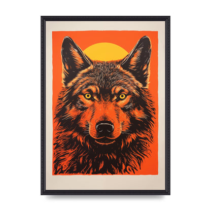 Wolfs Mystery on Orange Risograph