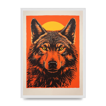 Wolfs Mystery on Orange Risograph
