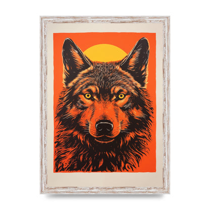 Wolfs Mystery on Orange Risograph