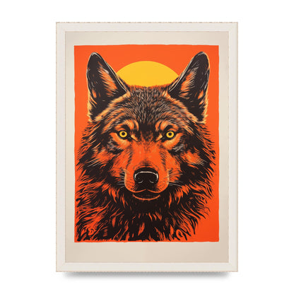 Wolfs Mystery on Orange Risograph