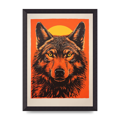 Wolfs Mystery on Orange Risograph