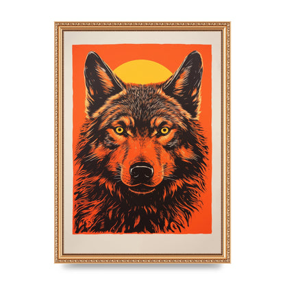 Wolfs Mystery on Orange Risograph
