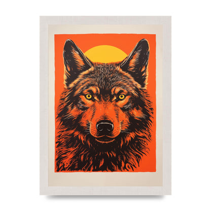 Wolfs Mystery on Orange Risograph