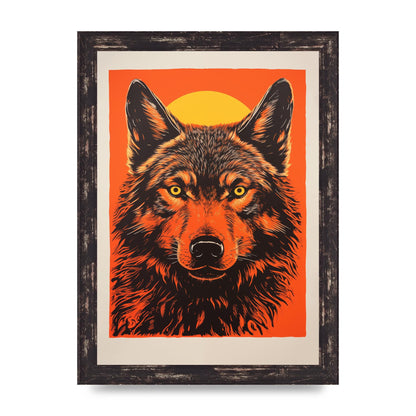 Wolfs Mystery on Orange Risograph