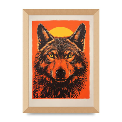 Wolfs Mystery on Orange Risograph