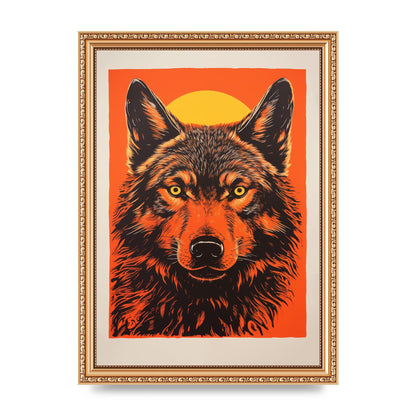 Wolfs Mystery on Orange Risograph