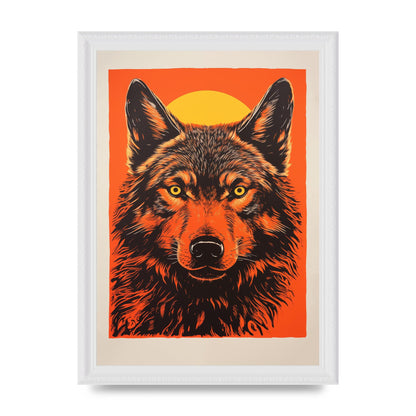 Wolfs Mystery on Orange Risograph