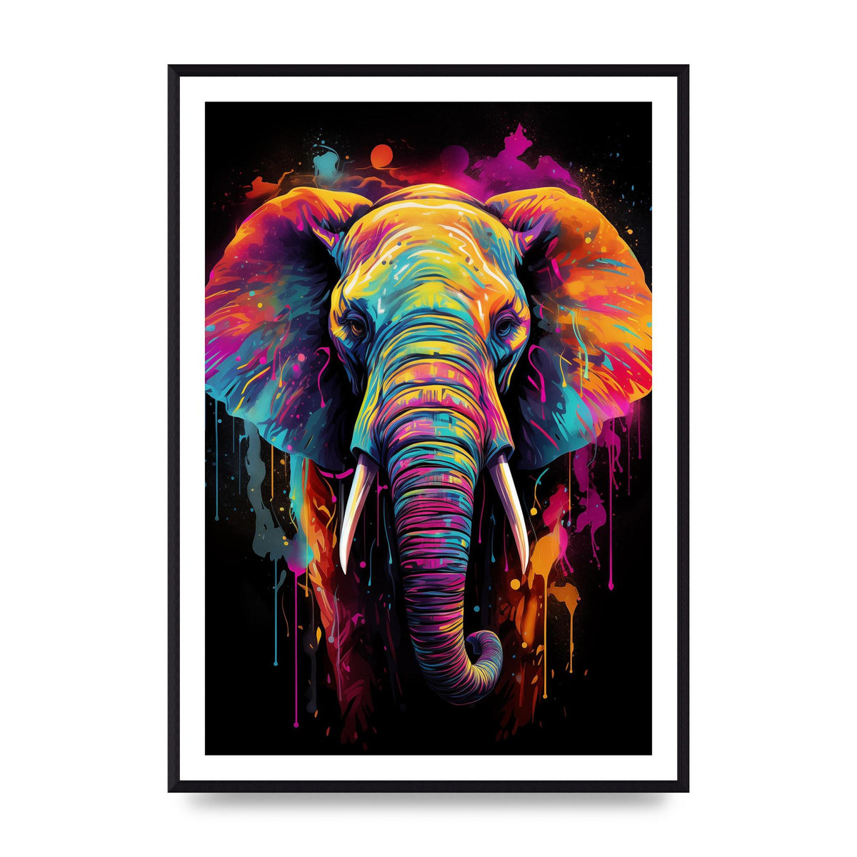 Elephants Neon Majesty