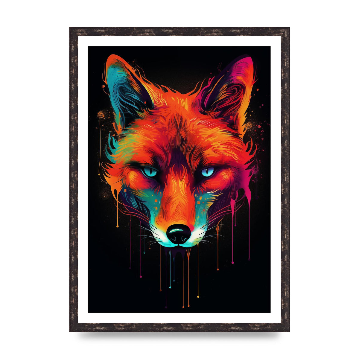 Cunning Fox in Dynamic Neon Reds