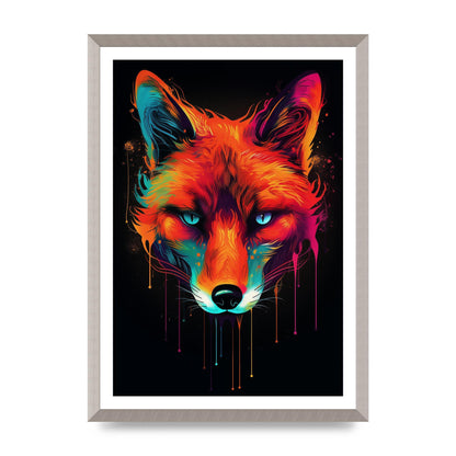 Cunning Fox in Dynamic Neon Reds