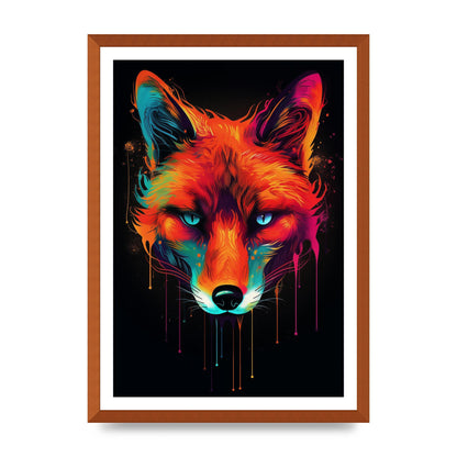 Cunning Fox in Dynamic Neon Reds