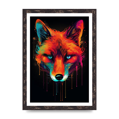 Cunning Fox in Dynamic Neon Reds