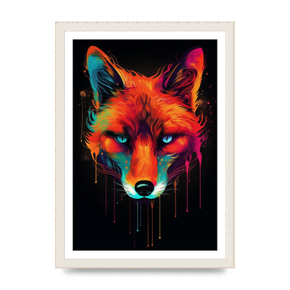 Cunning Fox in Dynamic Neon Reds