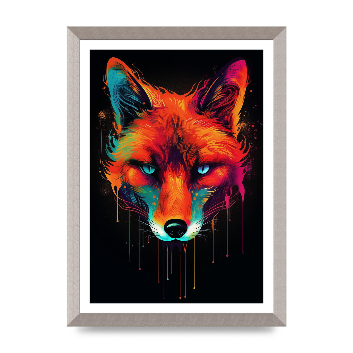 Cunning Fox in Dynamic Neon Reds