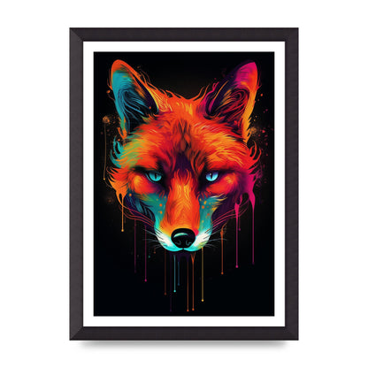 Cunning Fox in Dynamic Neon Reds