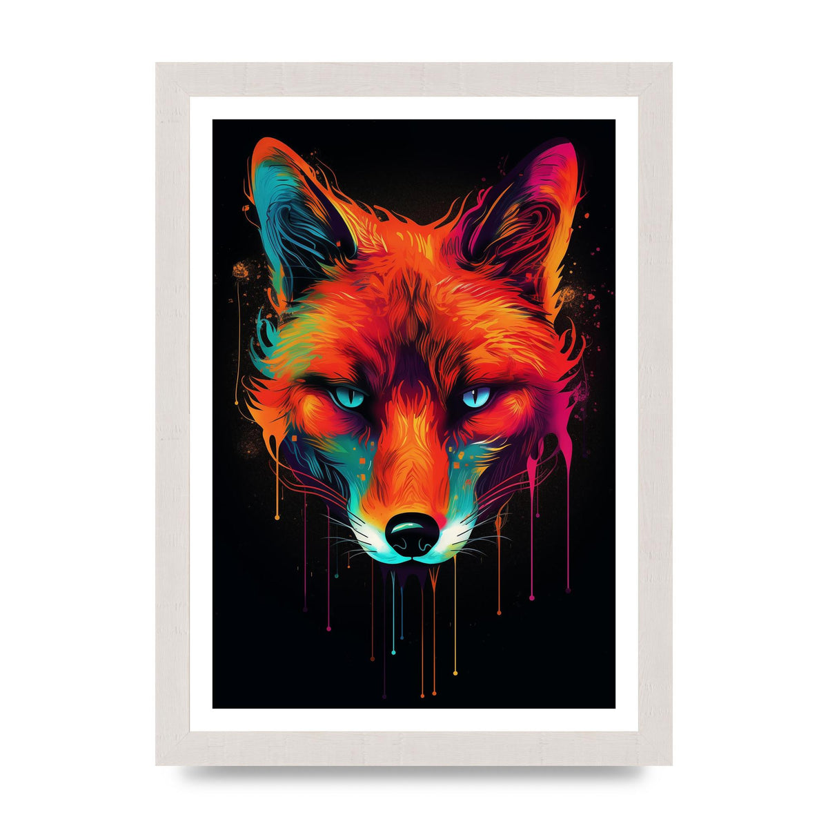 Cunning Fox in Dynamic Neon Reds