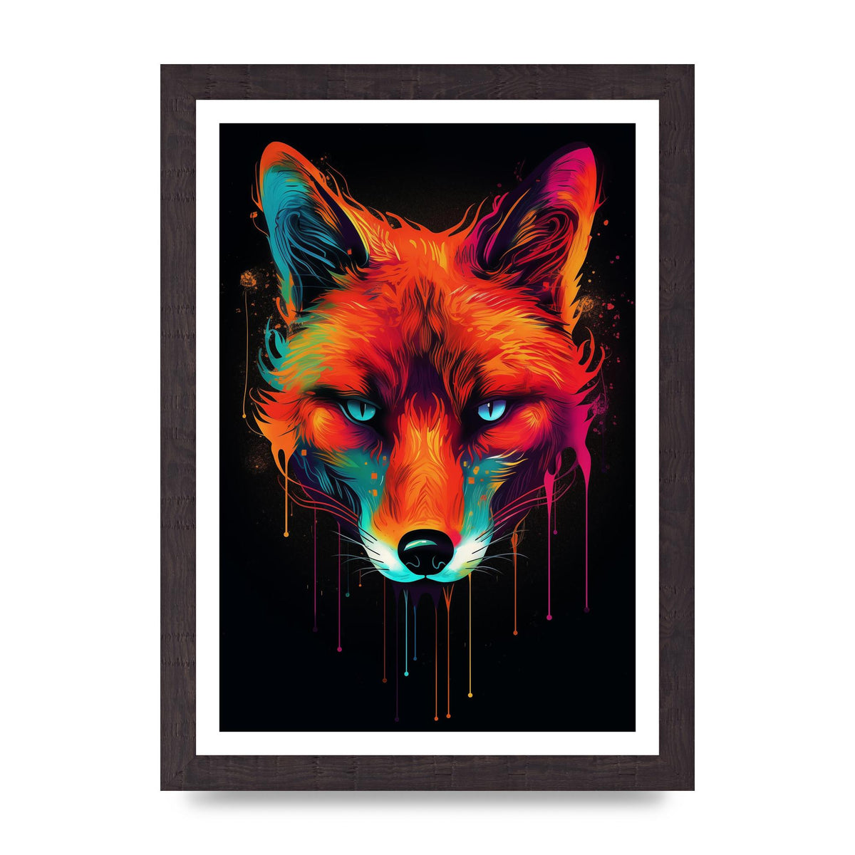Cunning Fox in Dynamic Neon Reds