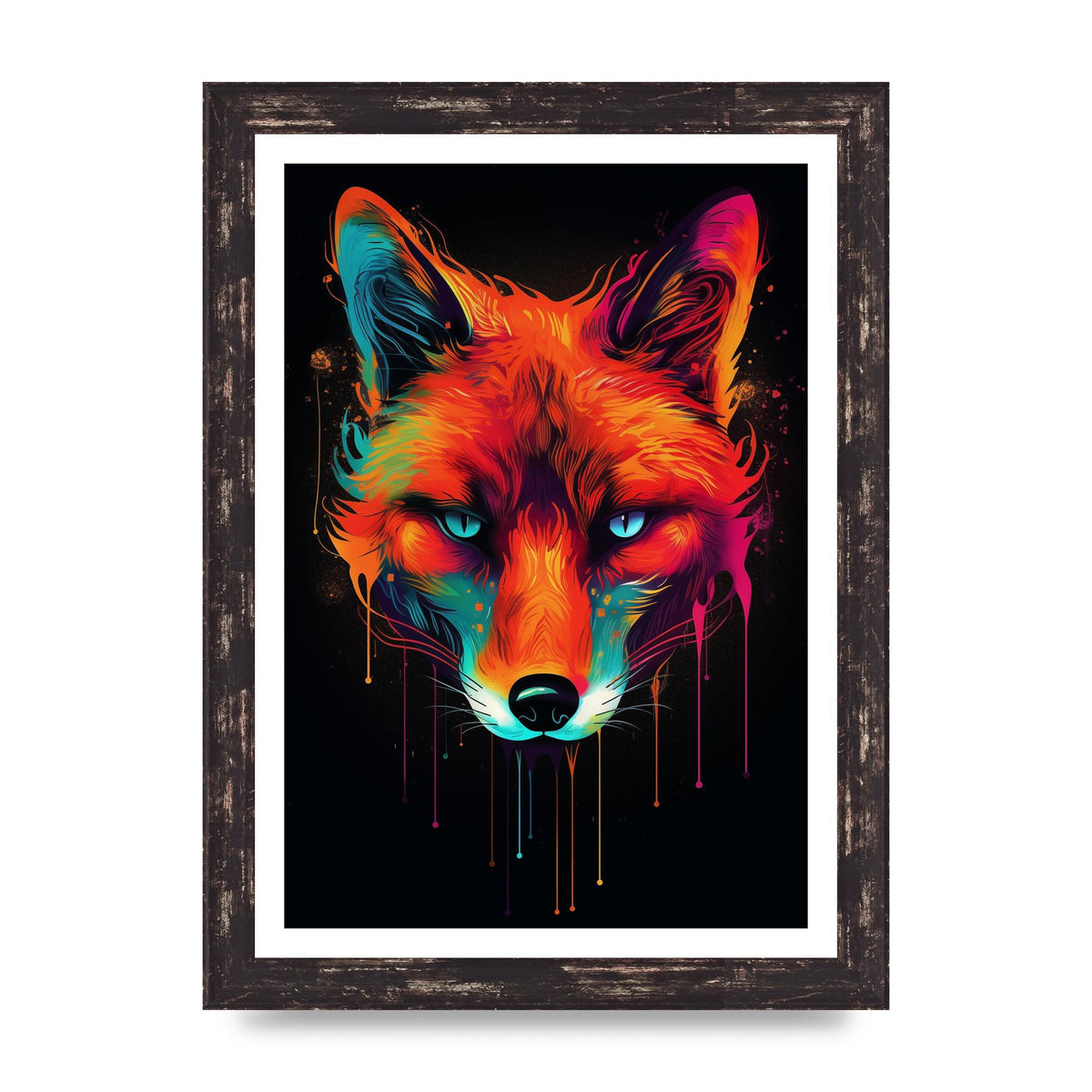 Cunning Fox in Dynamic Neon Reds