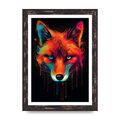 Cunning Fox in Dynamic Neon Reds
