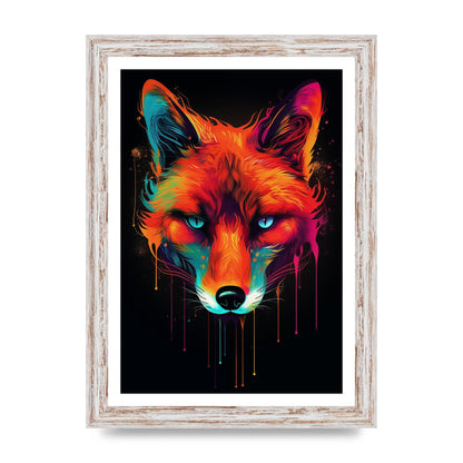 Cunning Fox in Dynamic Neon Reds
