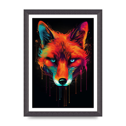 Cunning Fox in Dynamic Neon Reds