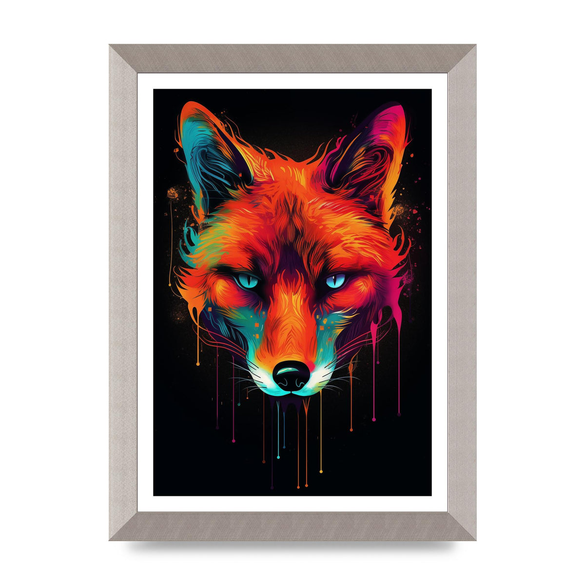 Cunning Fox in Dynamic Neon Reds