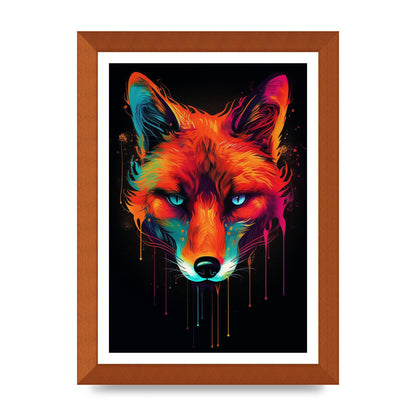 Cunning Fox in Dynamic Neon Reds