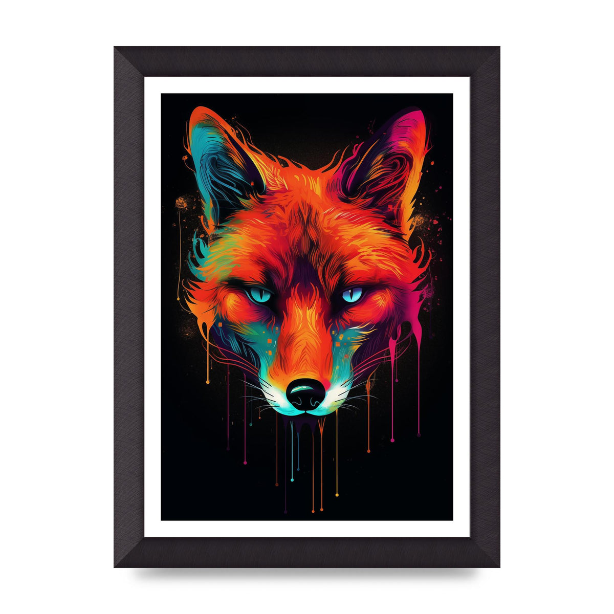 Cunning Fox in Dynamic Neon Reds