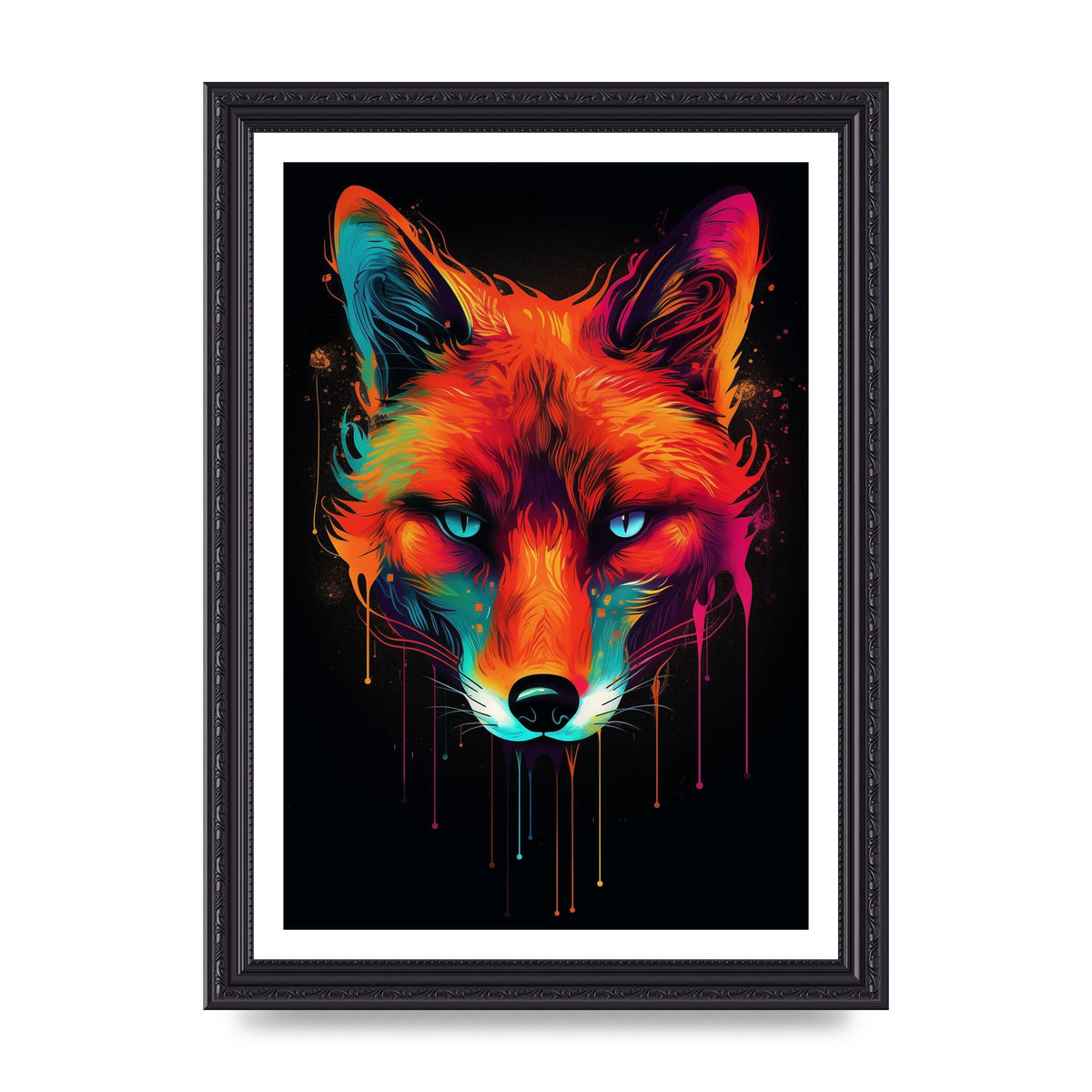 Cunning Fox in Dynamic Neon Reds