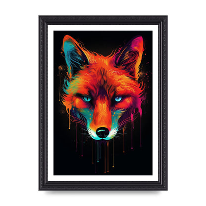 Cunning Fox in Dynamic Neon Reds