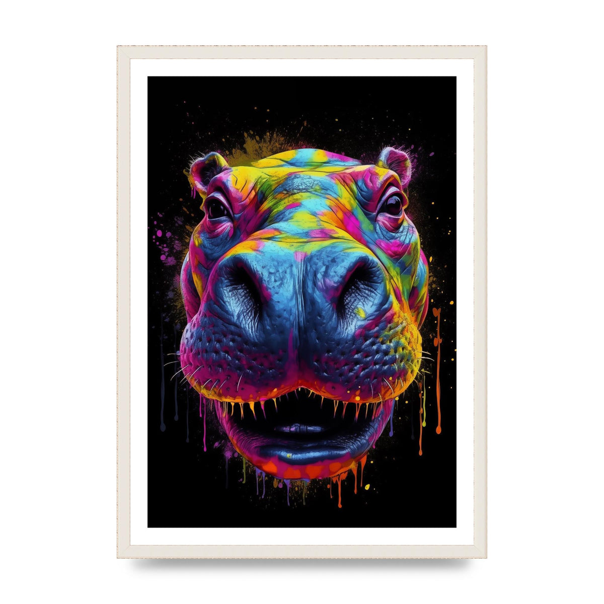 Hippos Radiant Neon Splash