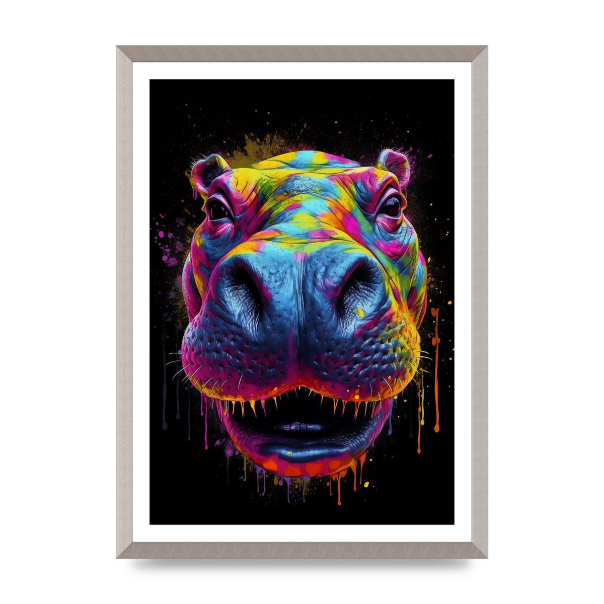 Hippos Radiant Neon Splash