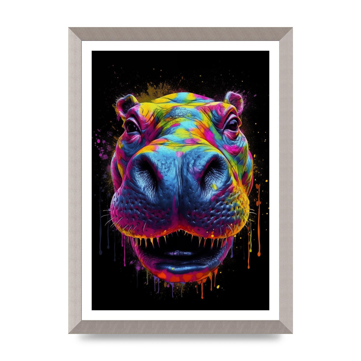 Hippos Radiant Neon Splash